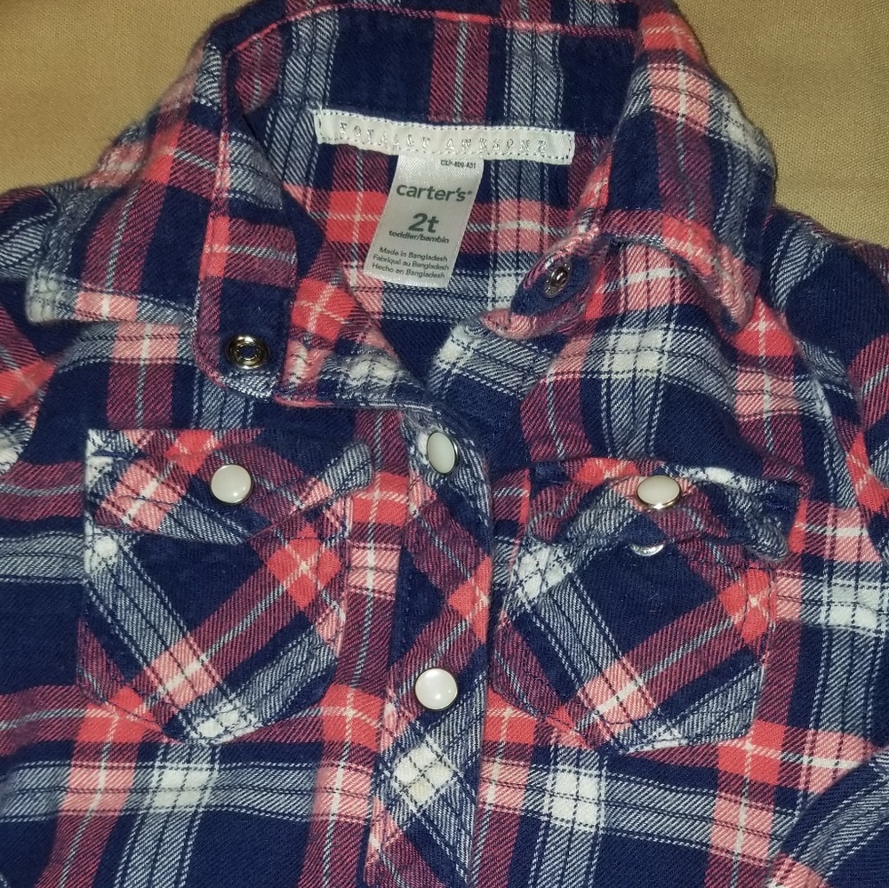 Carter's brand 2t flannel